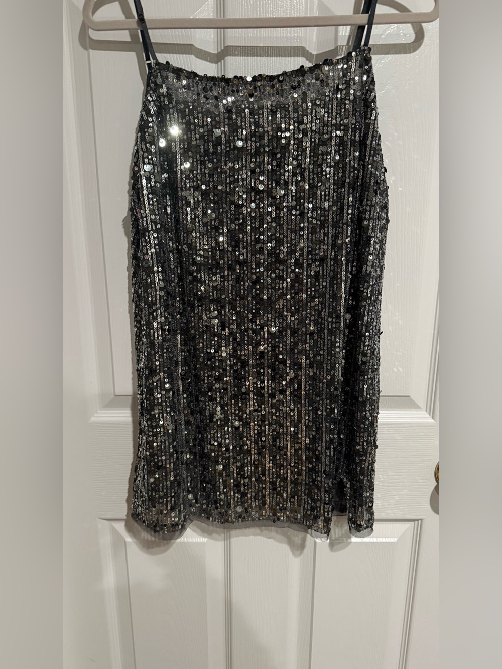 Free People Black Sequin Mini Dress